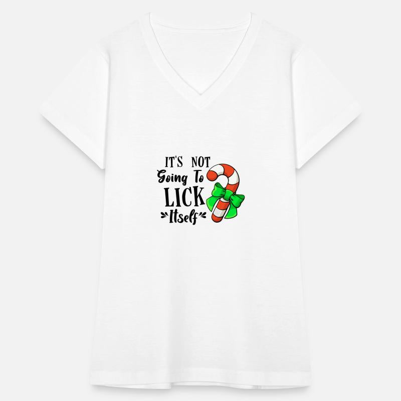 It's Not Going to Lick Itself Candy Cane Bow