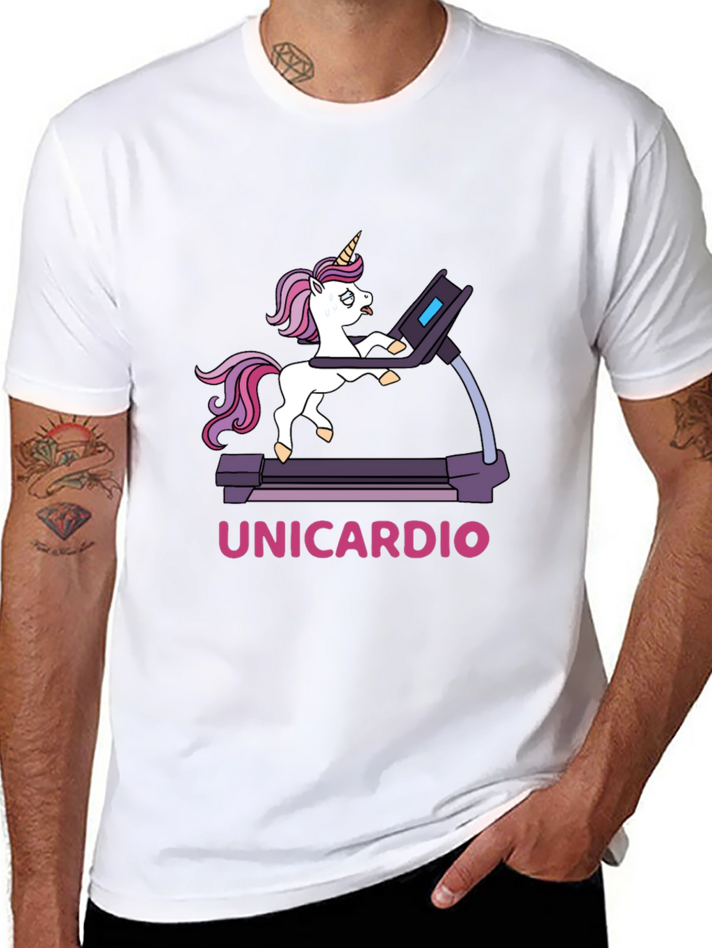 Unicardio Black Graphic Tee