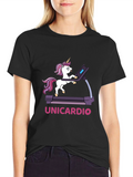 Unicardio Black Graphic Tee