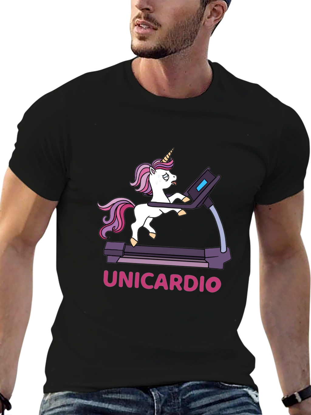 Unicardio Black Graphic Tee