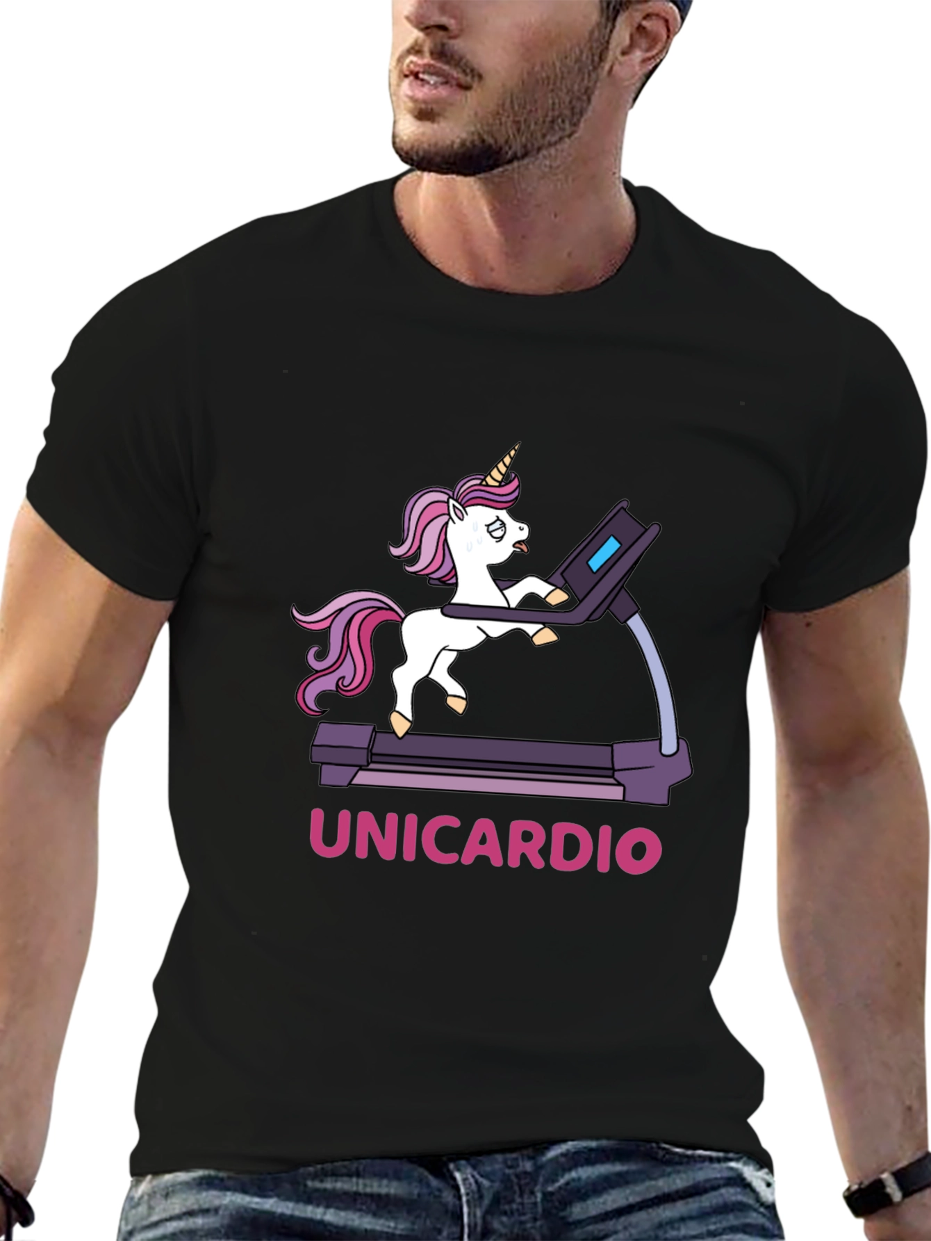 Unicardio Black Graphic Tee