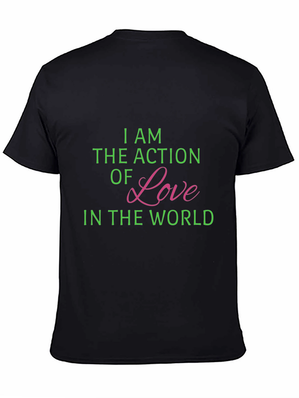 Action of Love Black T-Shirt