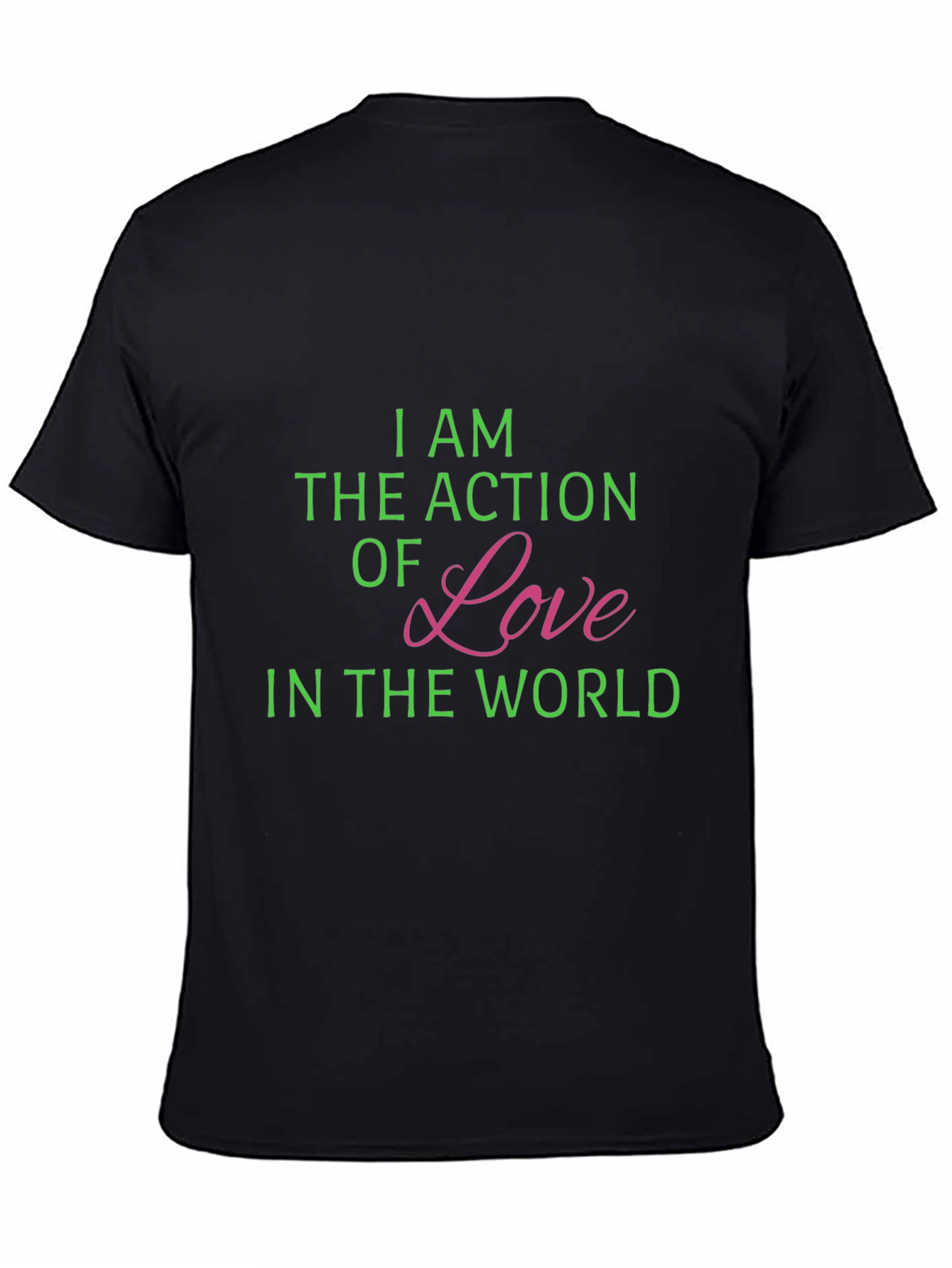 Action of Love Black T-Shirt