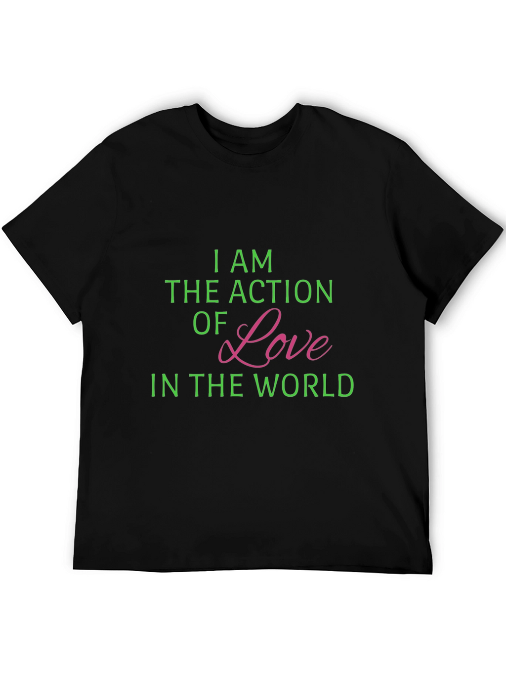Action of Love Black T-Shirt