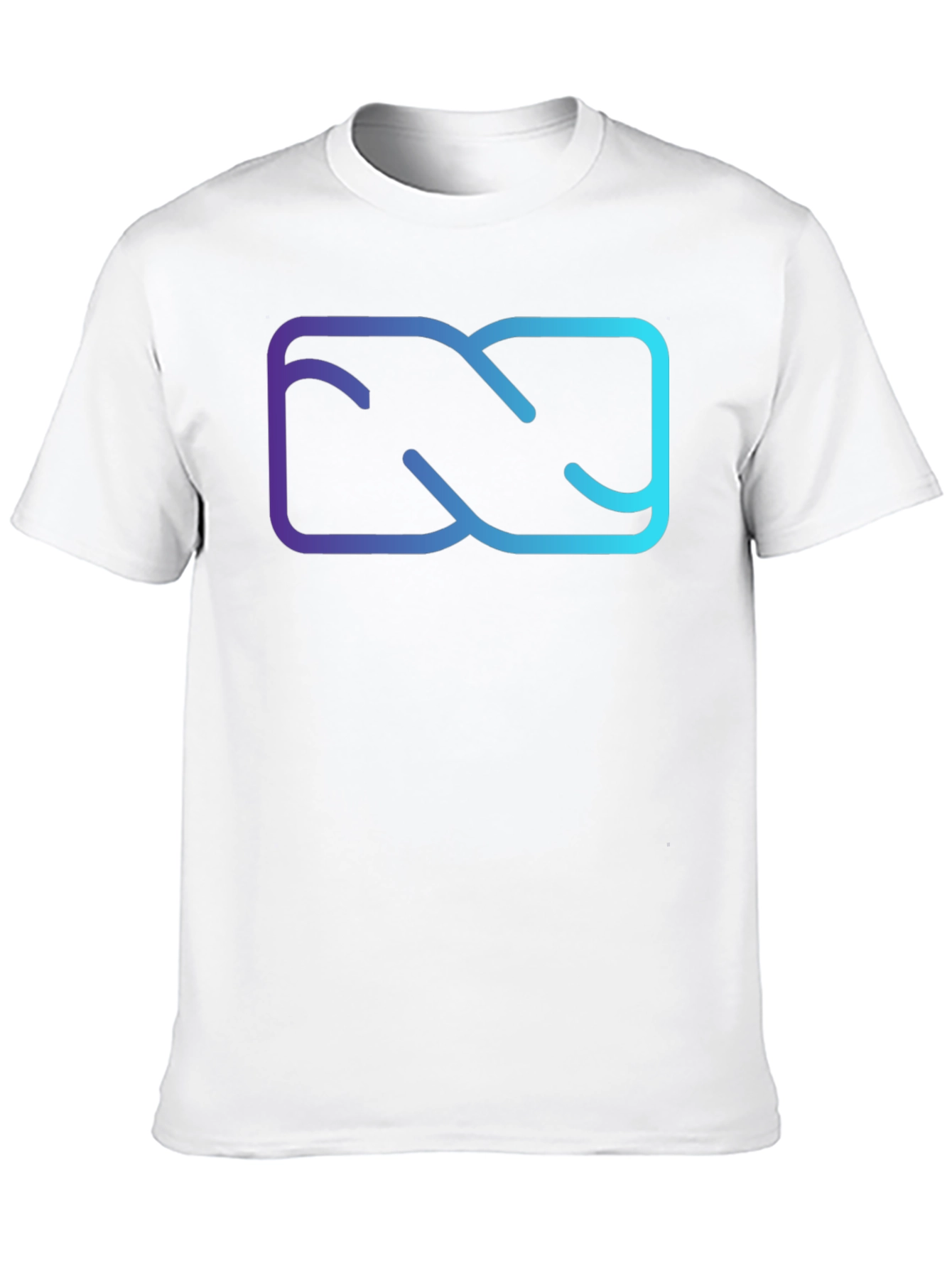 Abstract Gradient Graphic Black T-Shirt