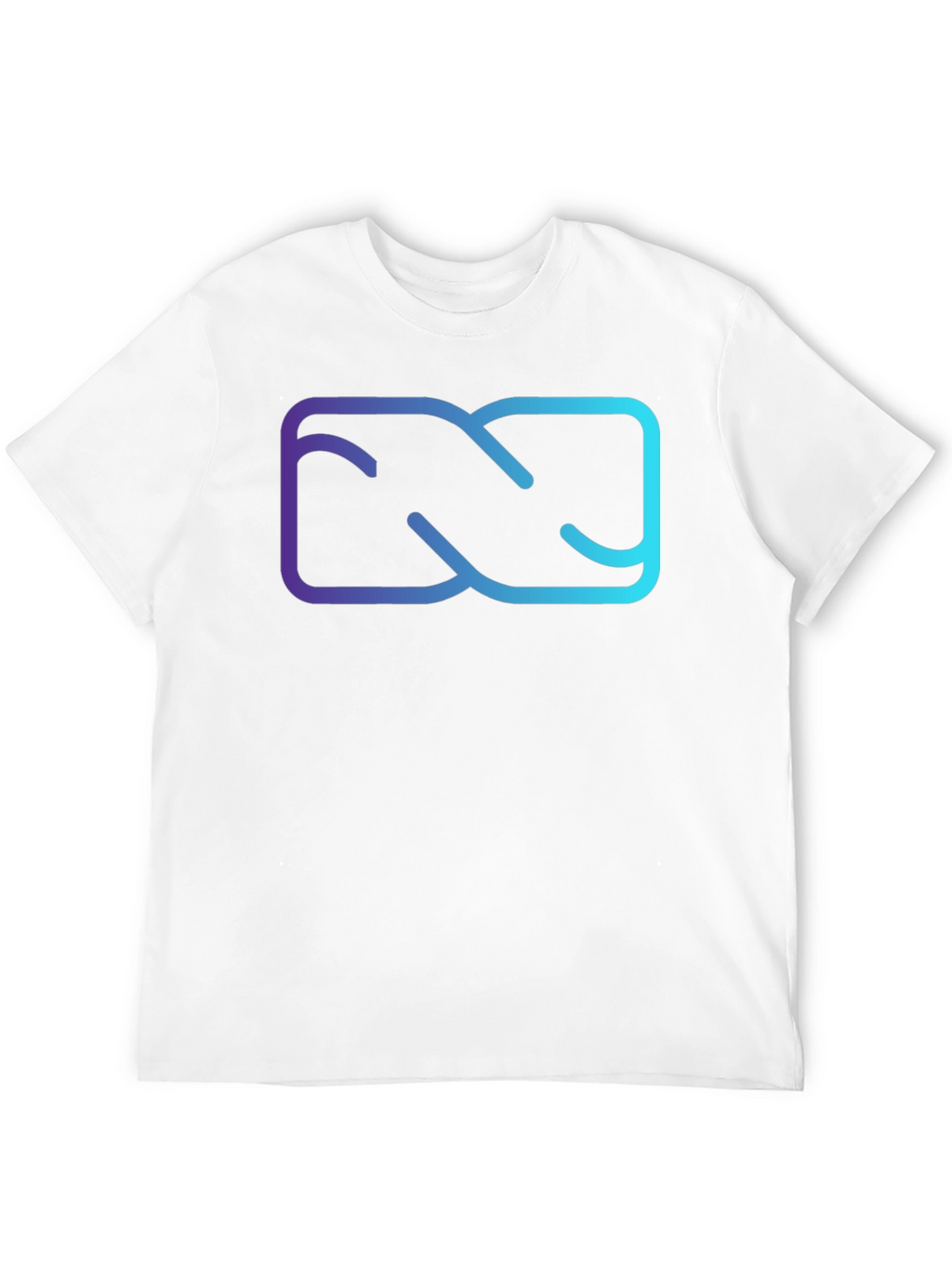 Abstract Gradient Graphic Black T-Shirt