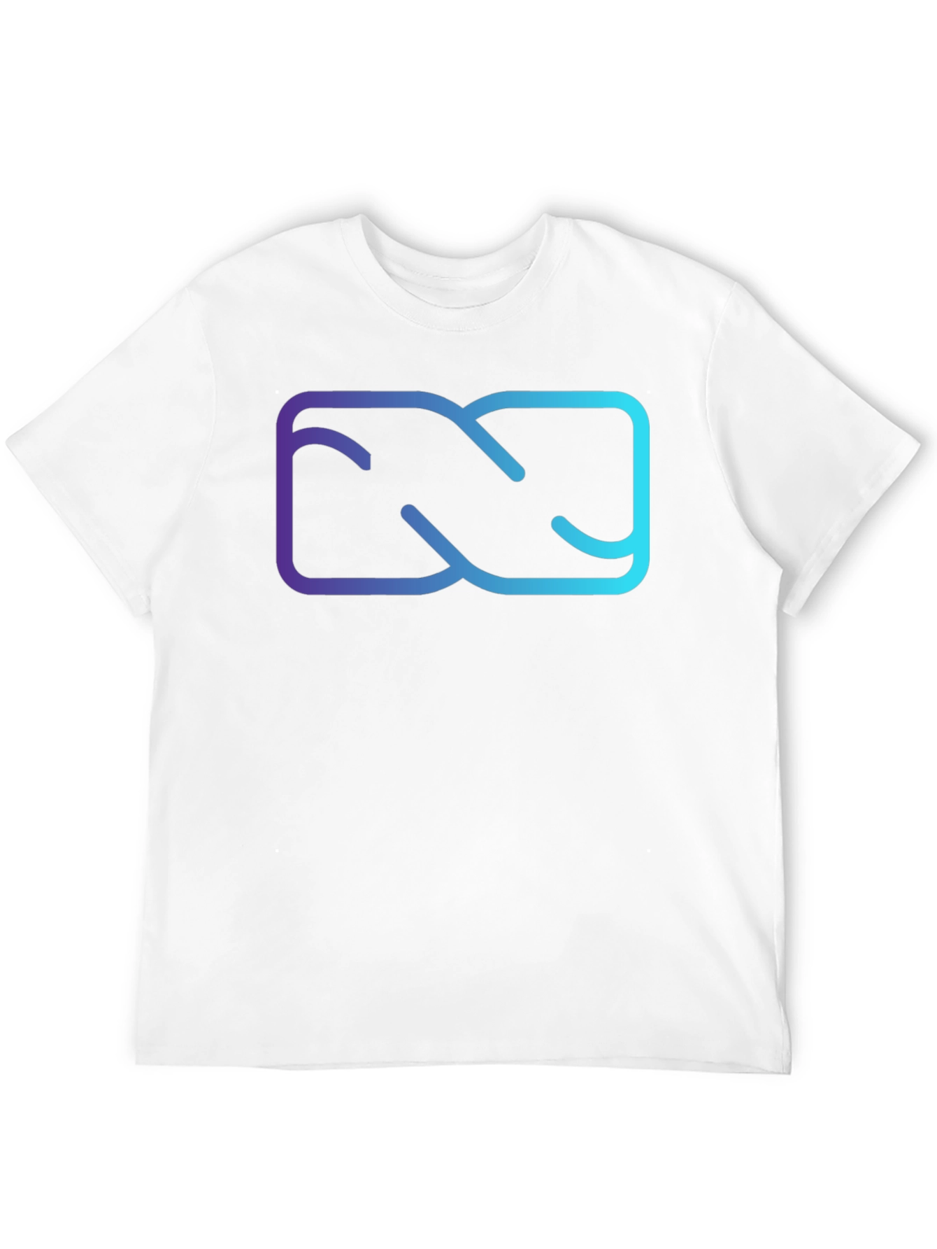 Abstract Gradient Graphic Black T-Shirt