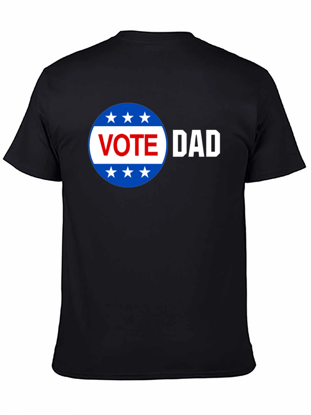 Vote Dad Graphic Print Crew Neck Tee