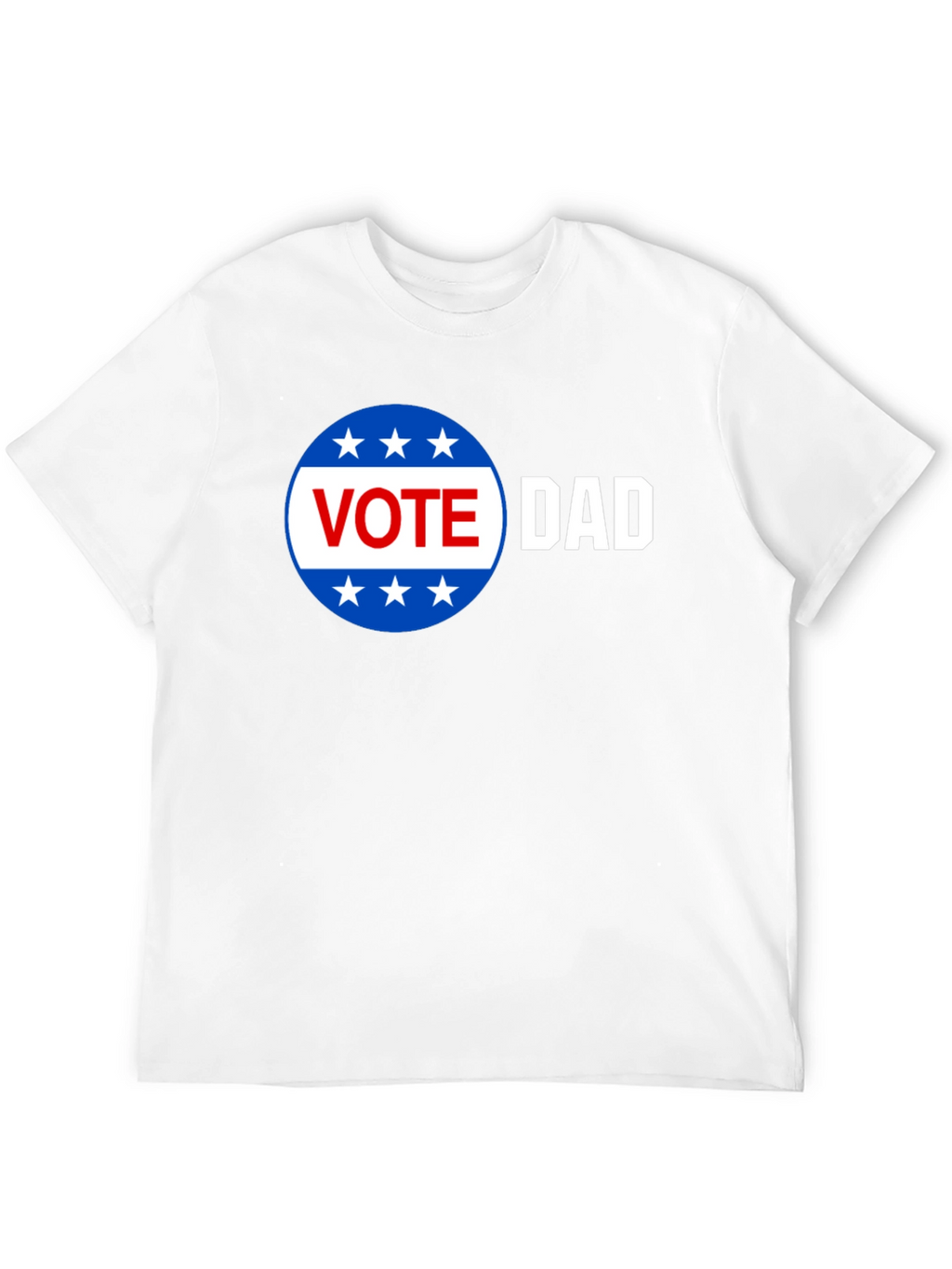 Vote Dad Graphic Print Crew Neck Tee