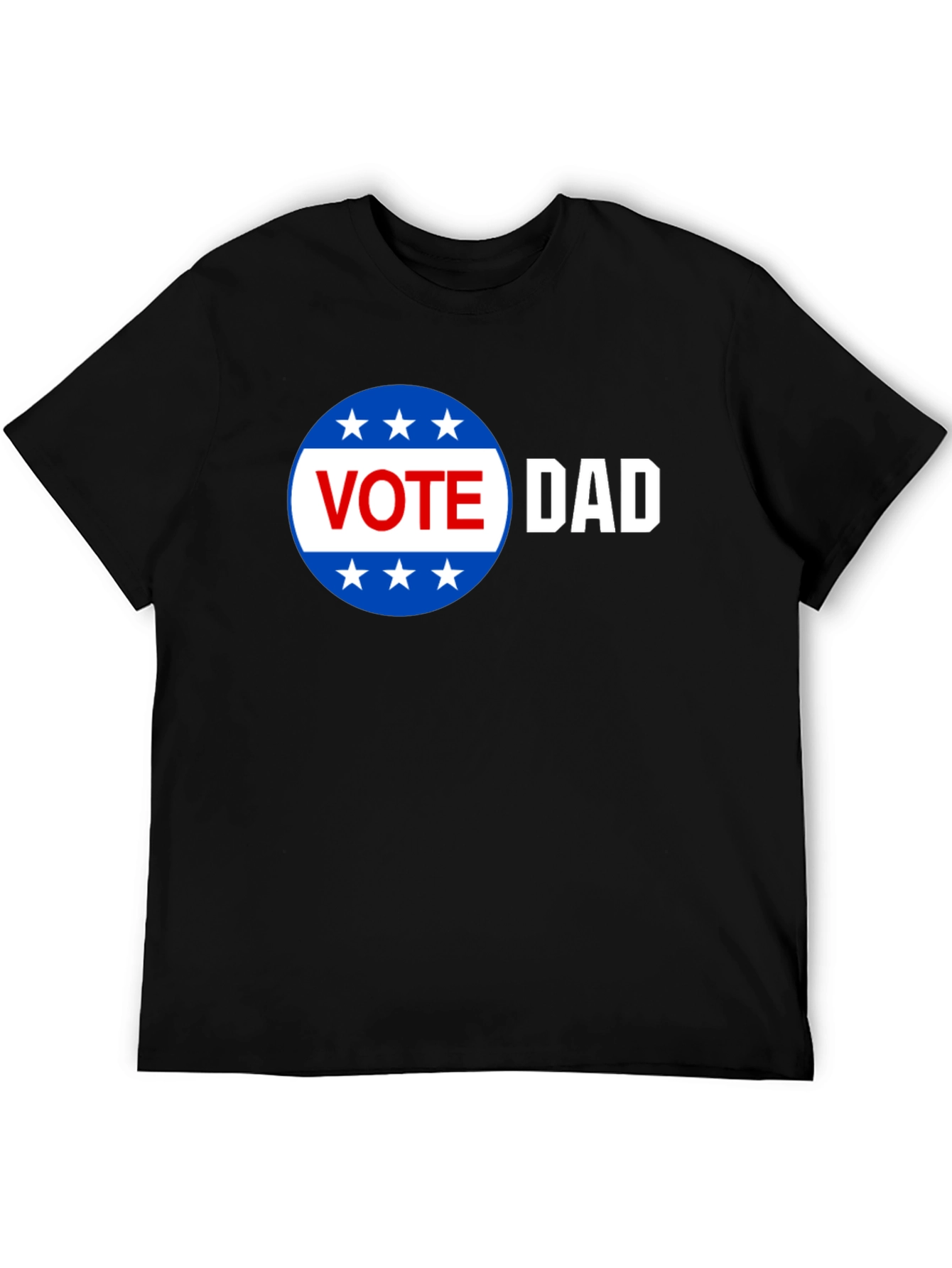 Vote Dad Graphic Print Crew Neck Tee