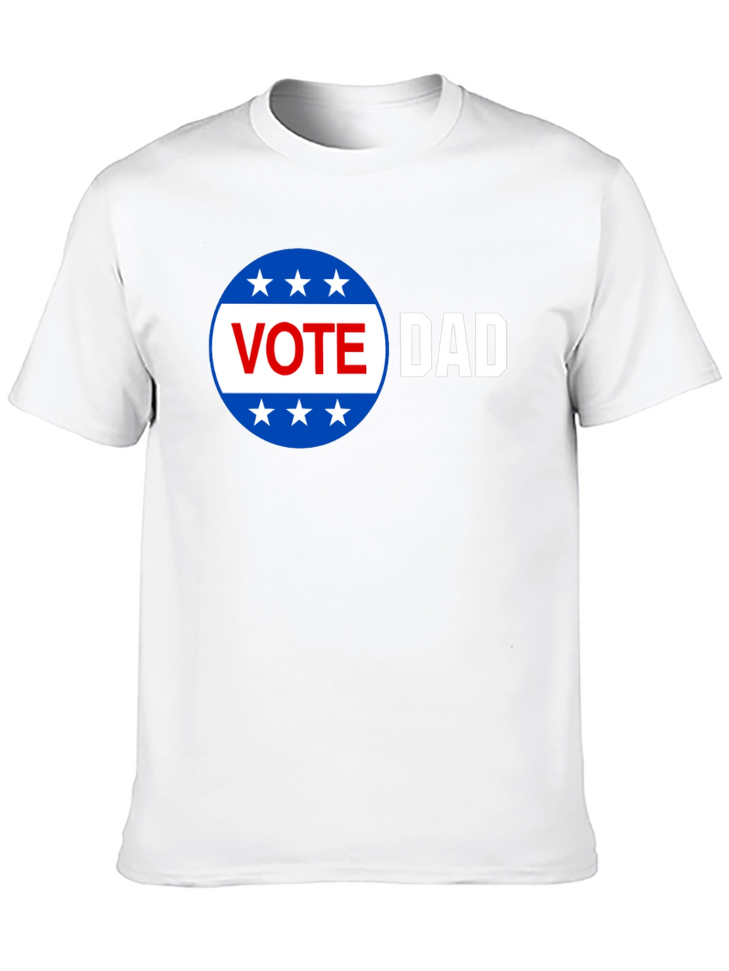 Vote Dad Graphic Print Crew Neck Tee