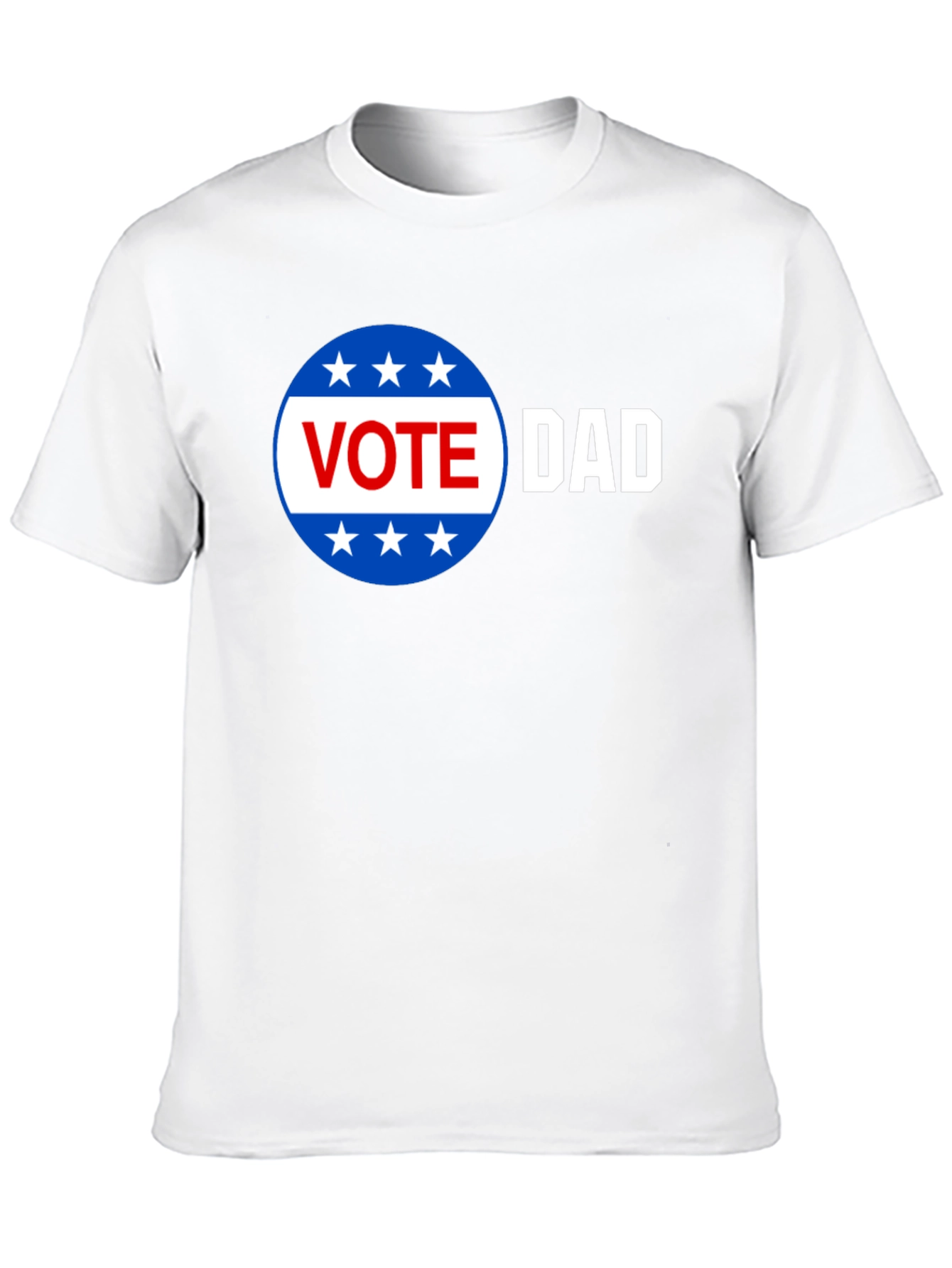 Vote Dad Graphic Print Crew Neck Tee