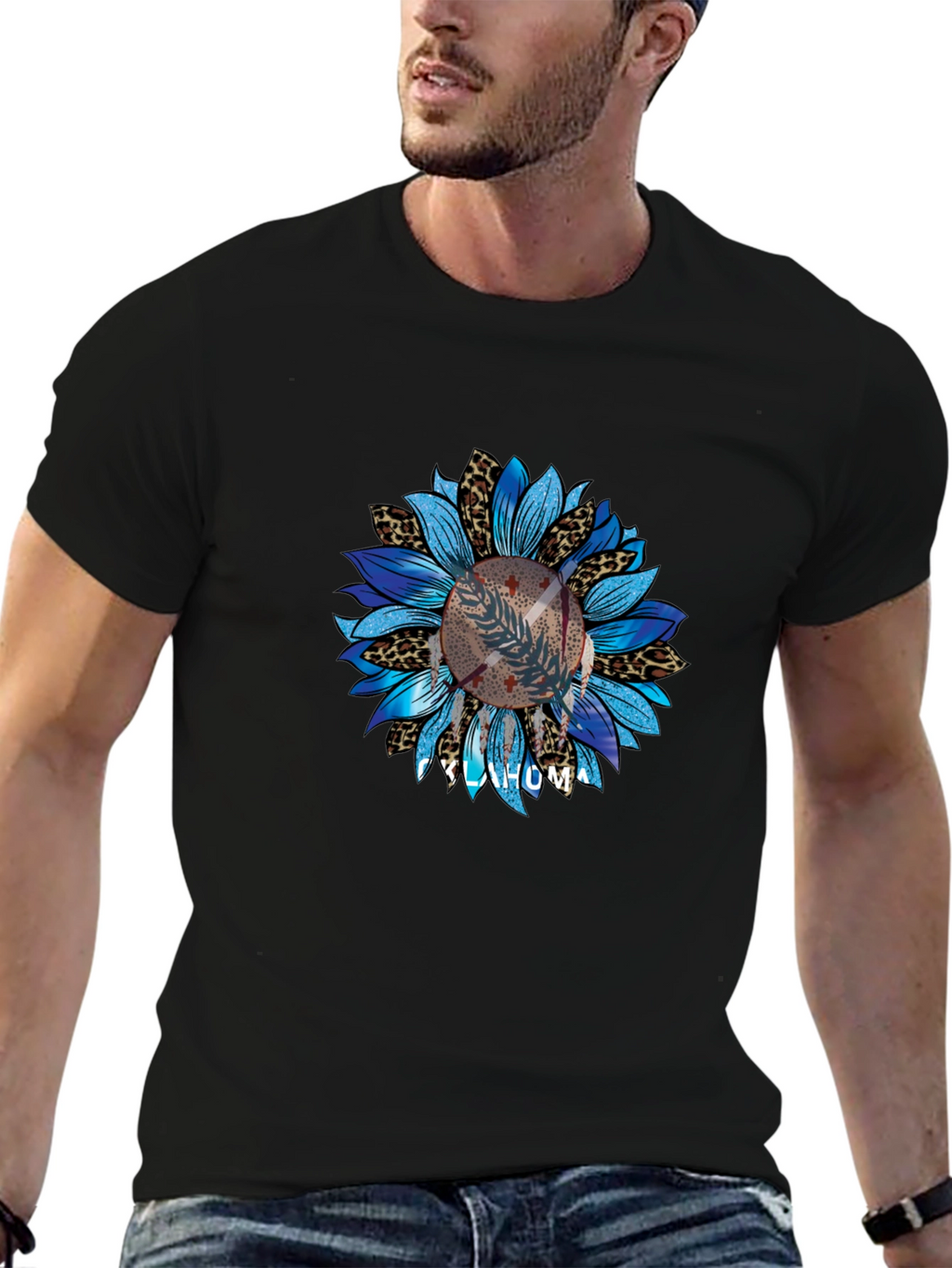 Oklahoma Baseball Sunflower Graphic Tee