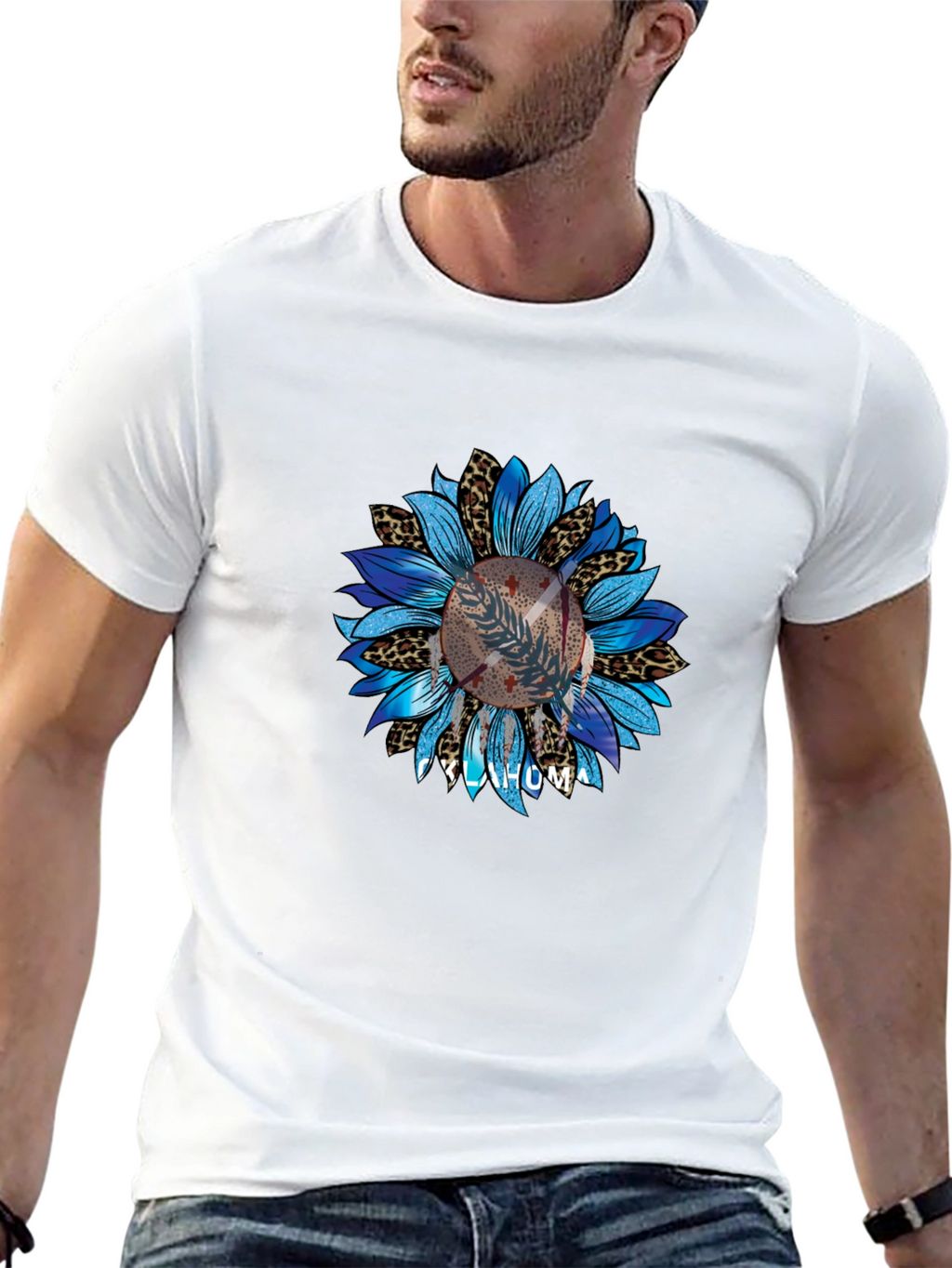 Oklahoma Baseball Sunflower Graphic Tee