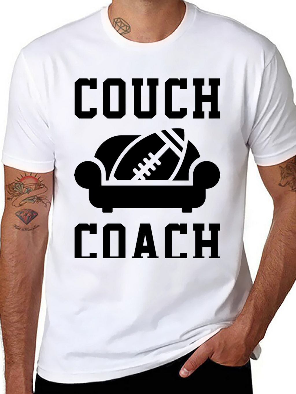 Couch Coach Graphic Tee - Football Fan Apparel