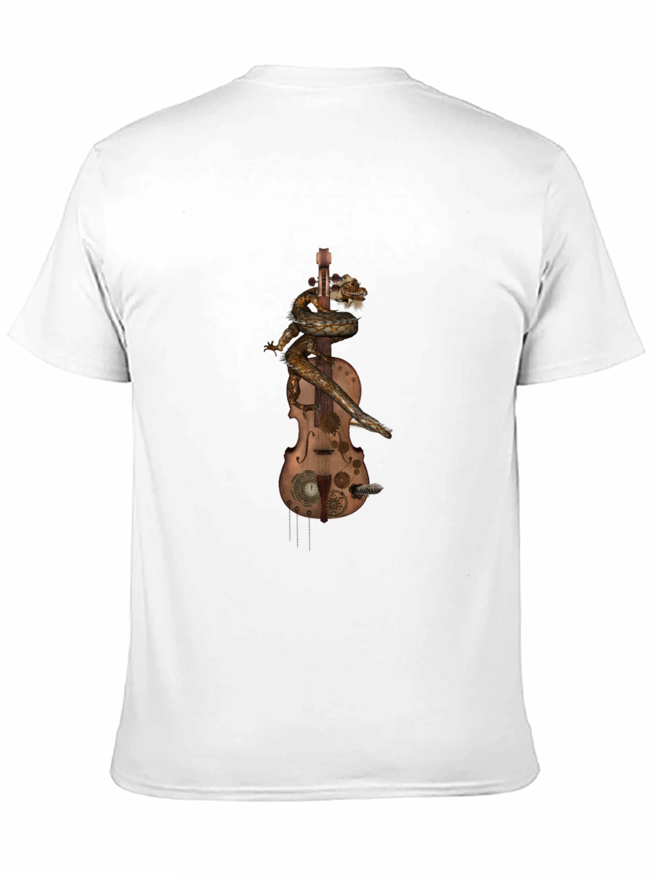 Steampunk Dragon Violin Graphic Tee