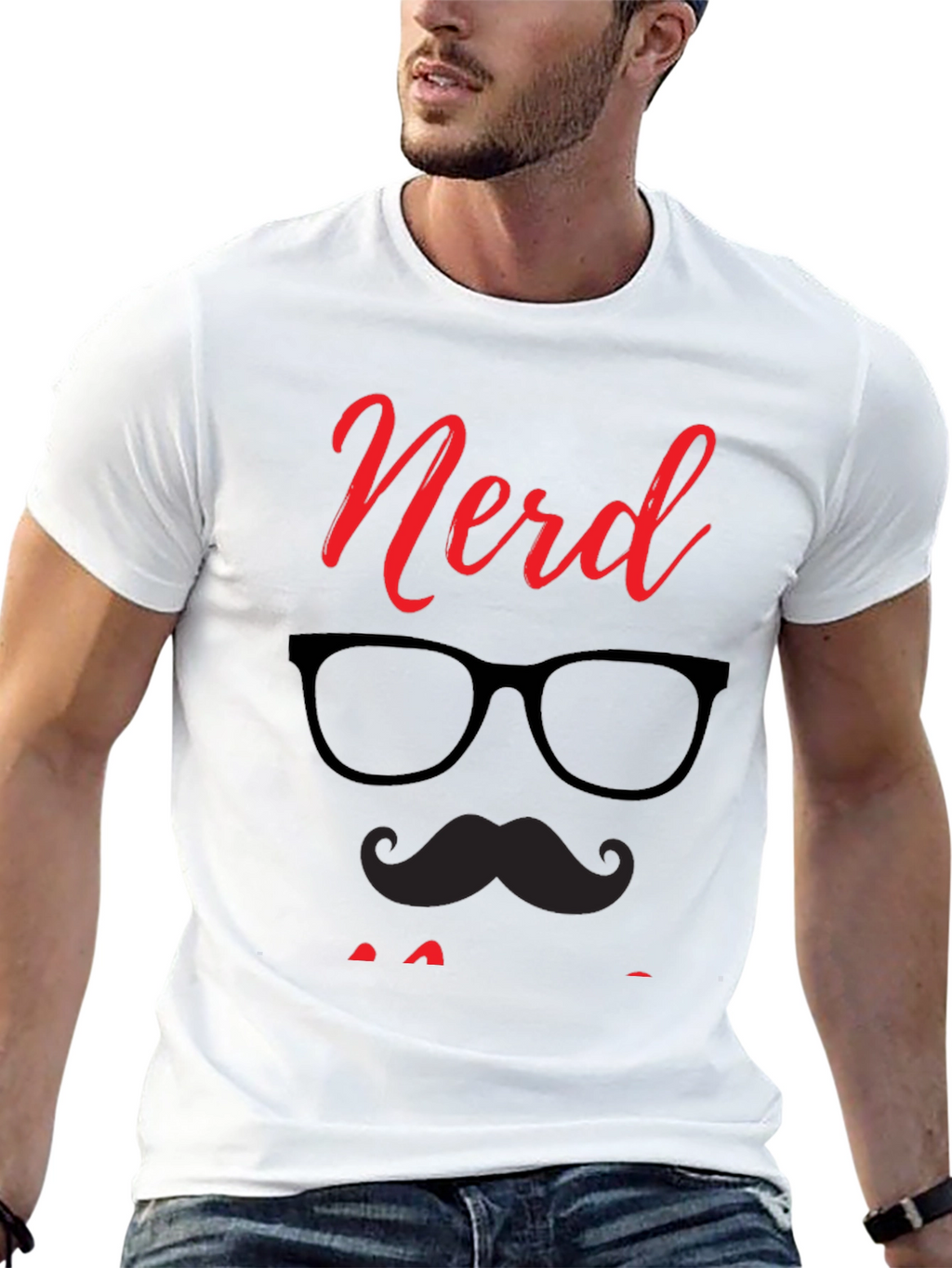 Nerd Dad Graphic Tee - Black Cotton T-Shirt