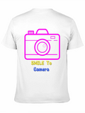 Camera Graphic Tee - Smile to Camera Black