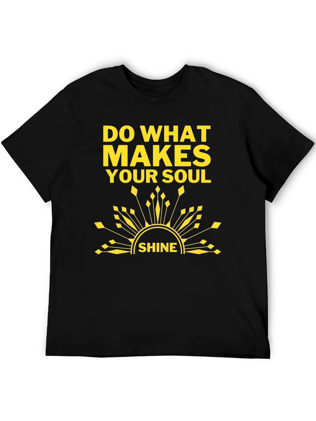 Soul Shine T-Shirt: Black Graphic Tee
