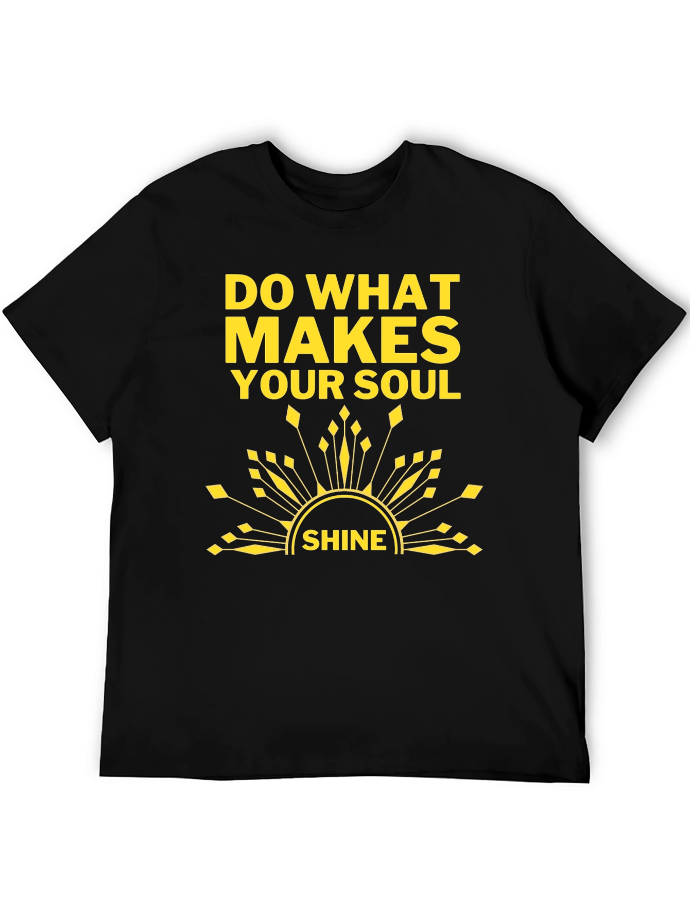 Soul Shine T-Shirt: Black Graphic Tee