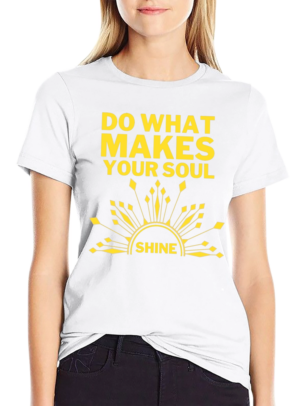 Soul Shine T-Shirt: Black Graphic Tee