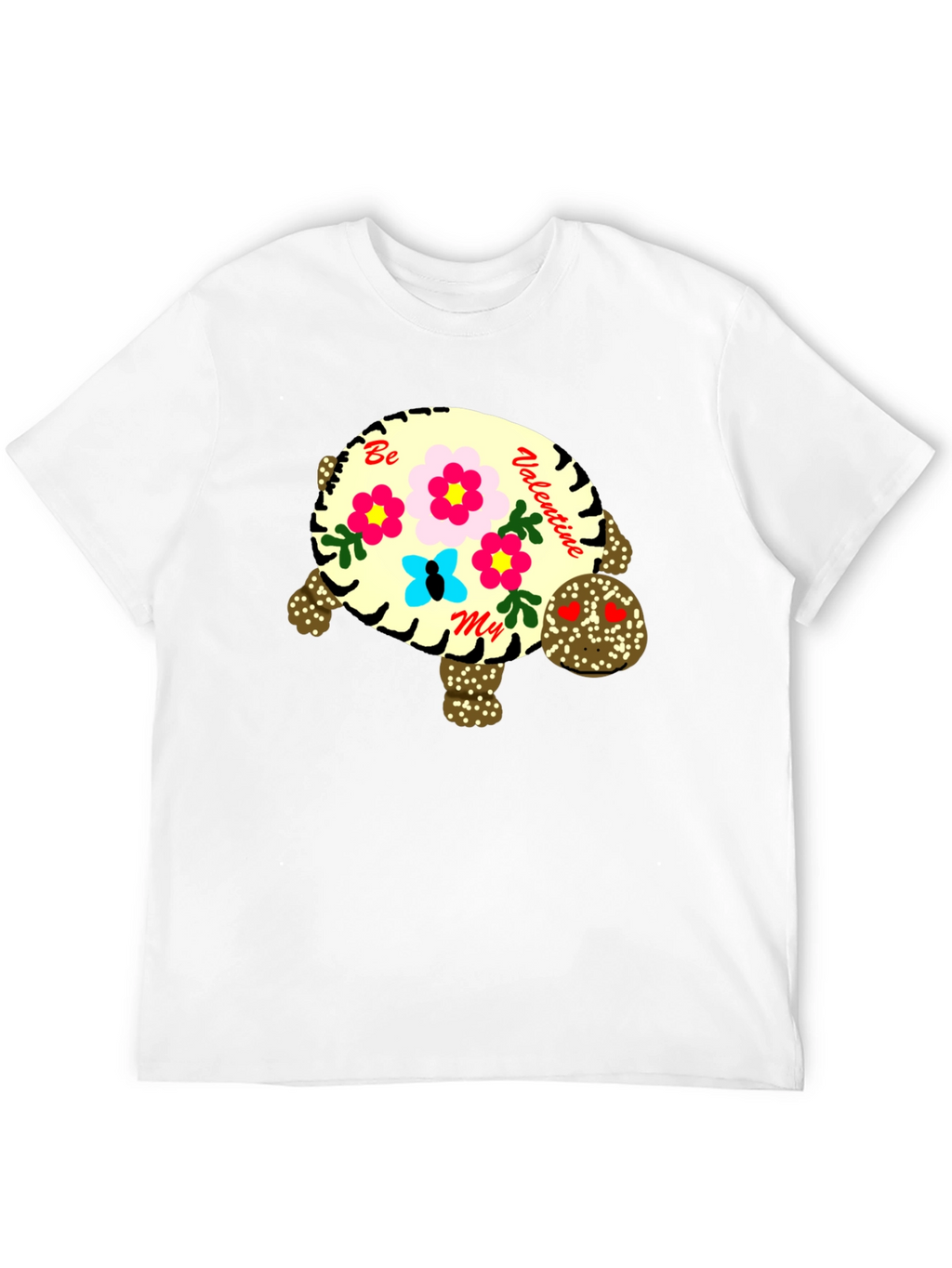 Valentine Turtle Graphic T-Shirt