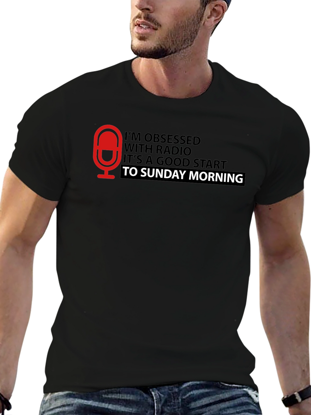Radio Obsessed Sunday Morning Graphic Tee