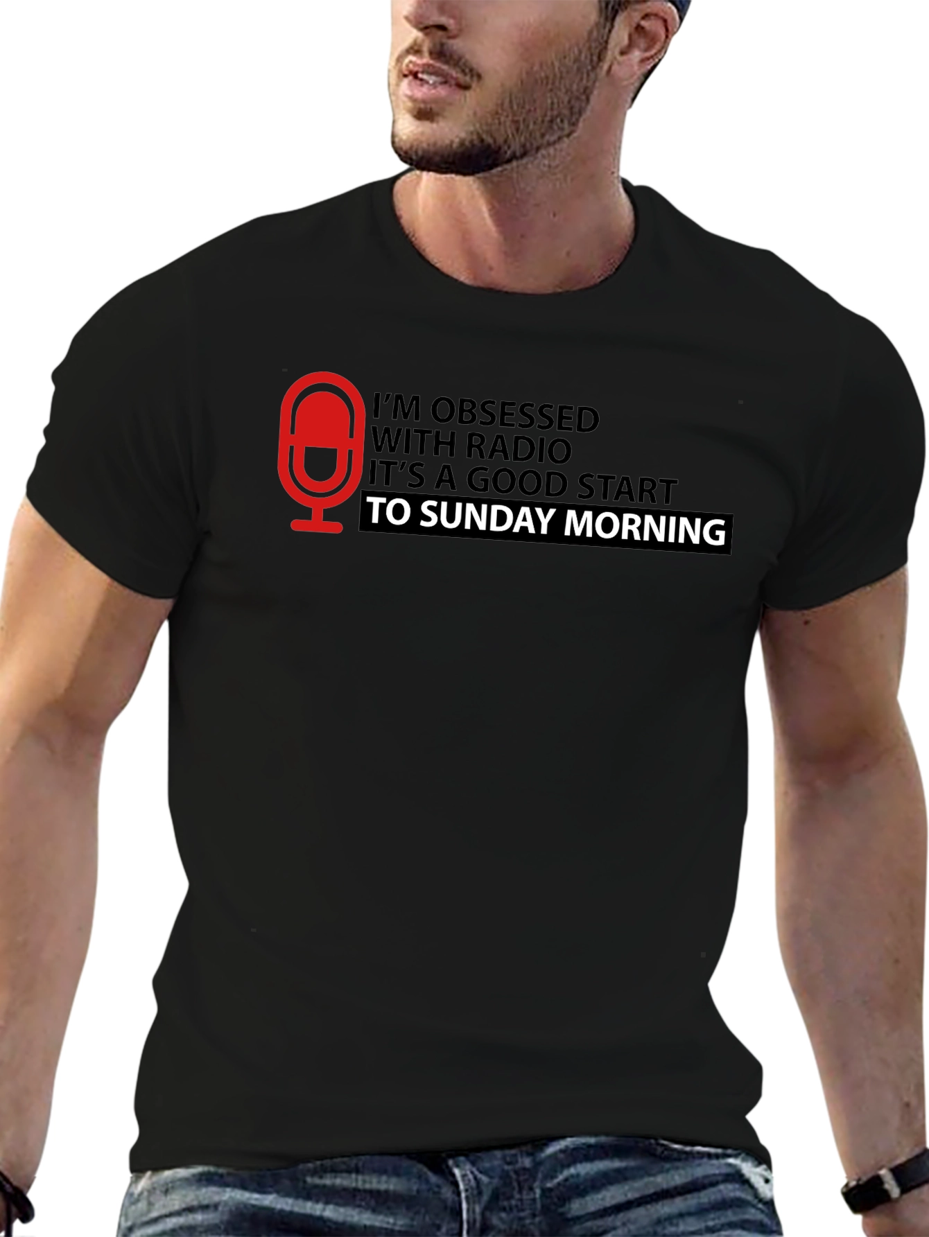 Radio Obsessed Sunday Morning Graphic Tee