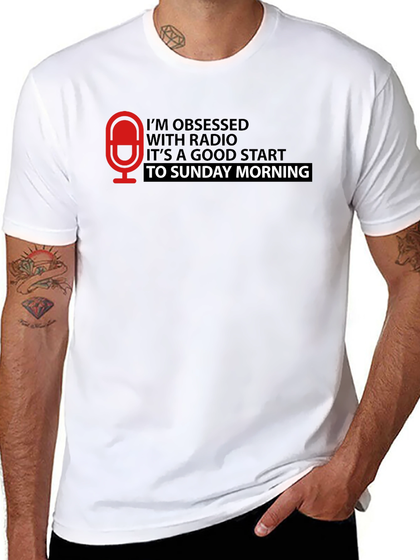 Radio Obsessed Sunday Morning Graphic Tee