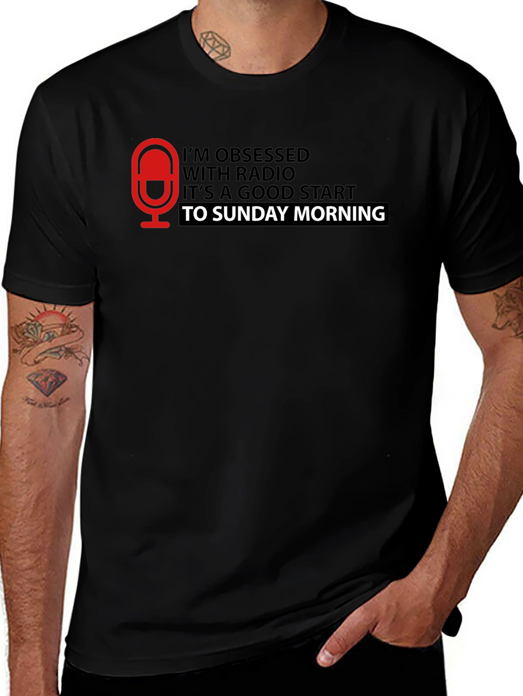 Radio Obsessed Sunday Morning Graphic Tee