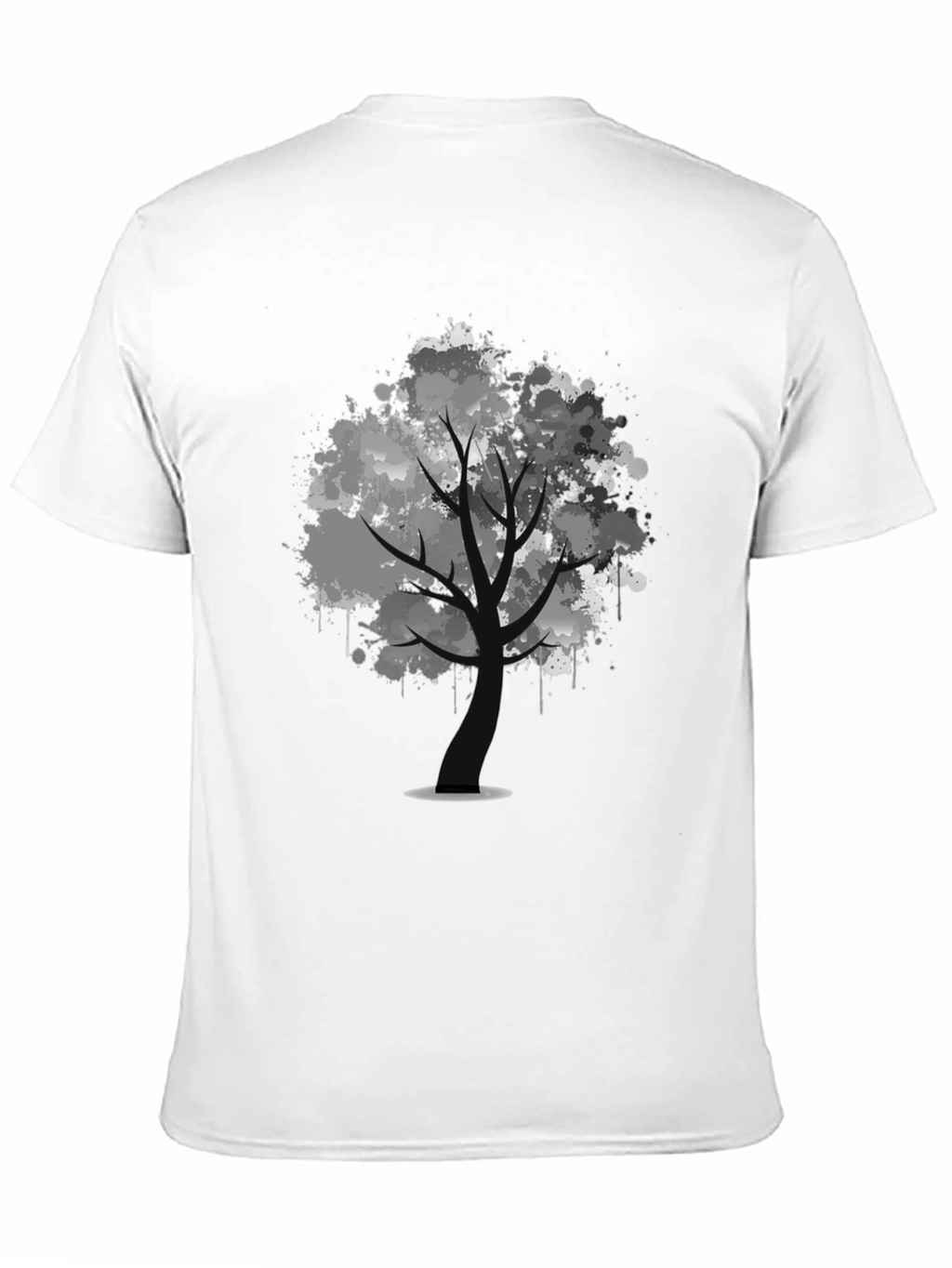 Abstract Tree Black T-Shirt