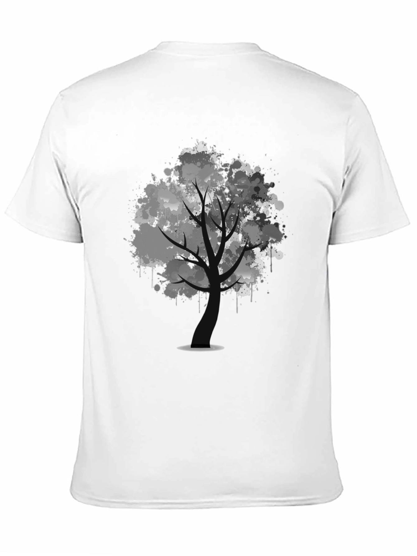Abstract Tree Black T-Shirt