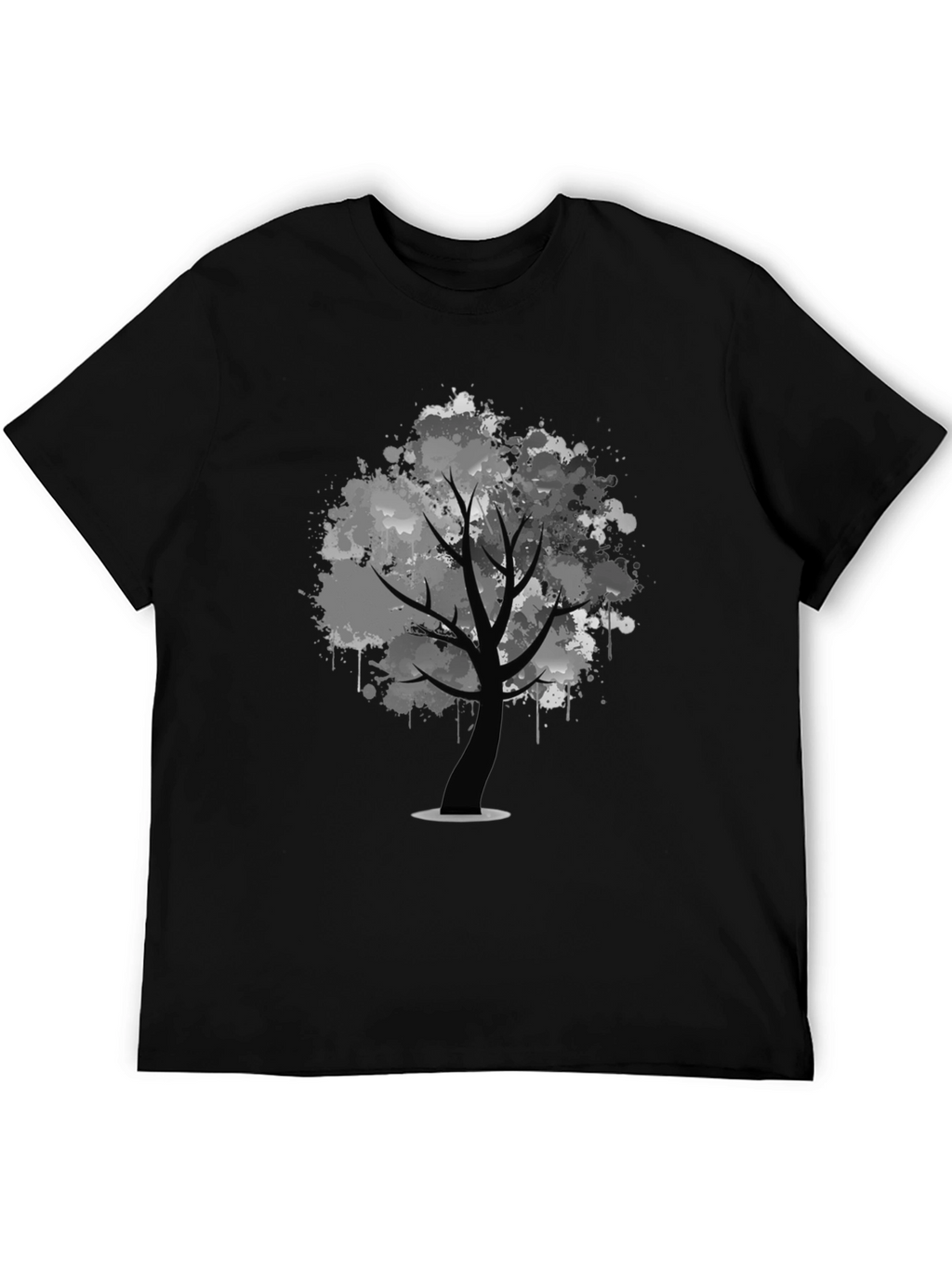 Abstract Tree Black T-Shirt