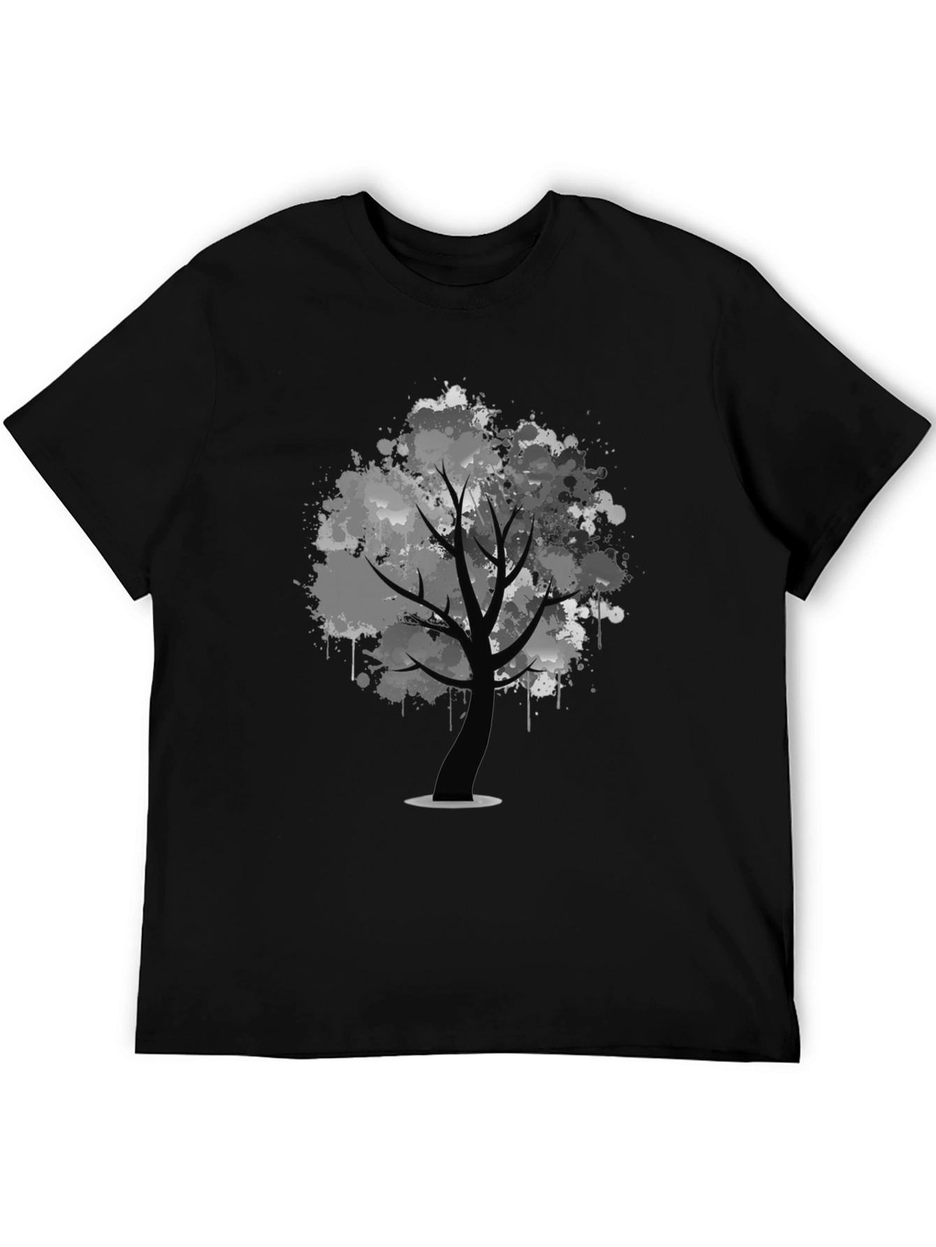 Abstract Tree Black T-Shirt
