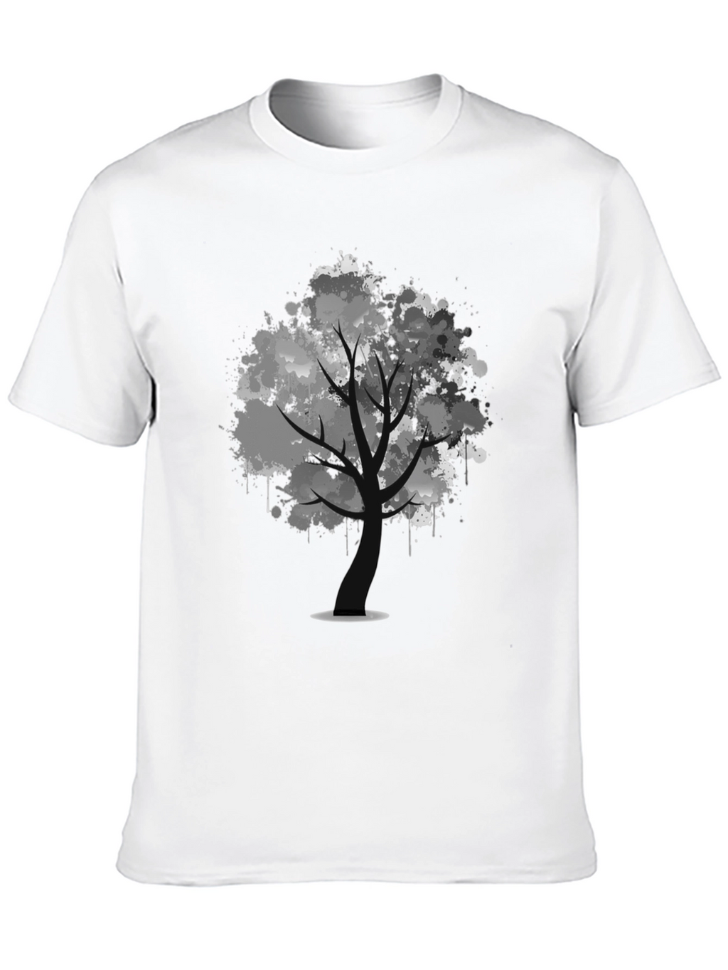 Abstract Tree Black T-Shirt