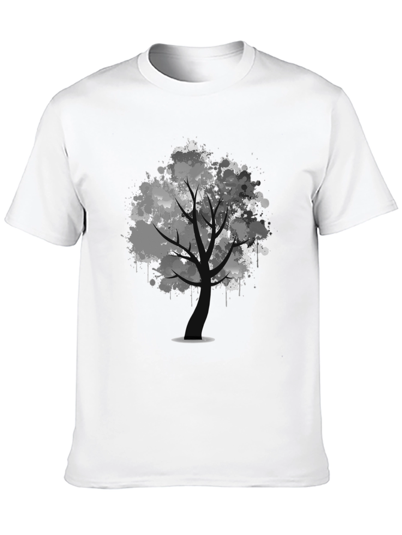 Abstract Tree Black T-Shirt
