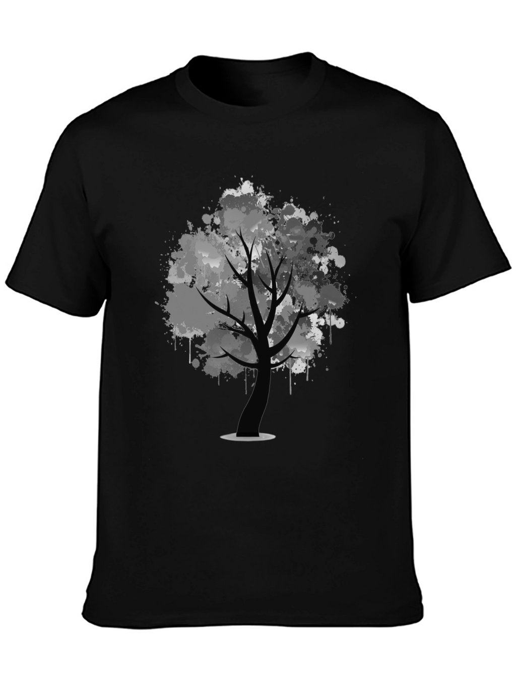 Abstract Tree Black T-Shirt