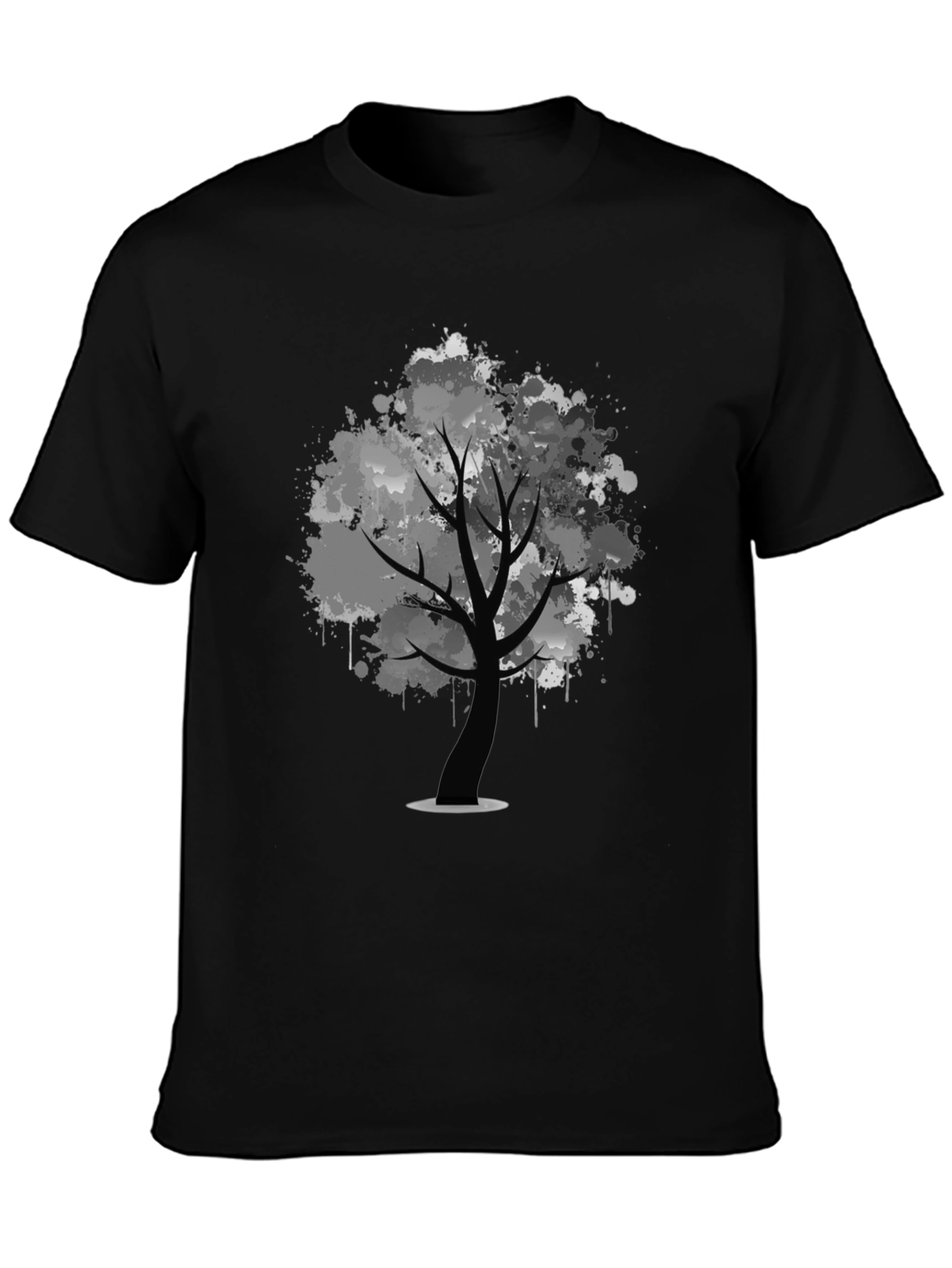 Abstract Tree Black T-Shirt