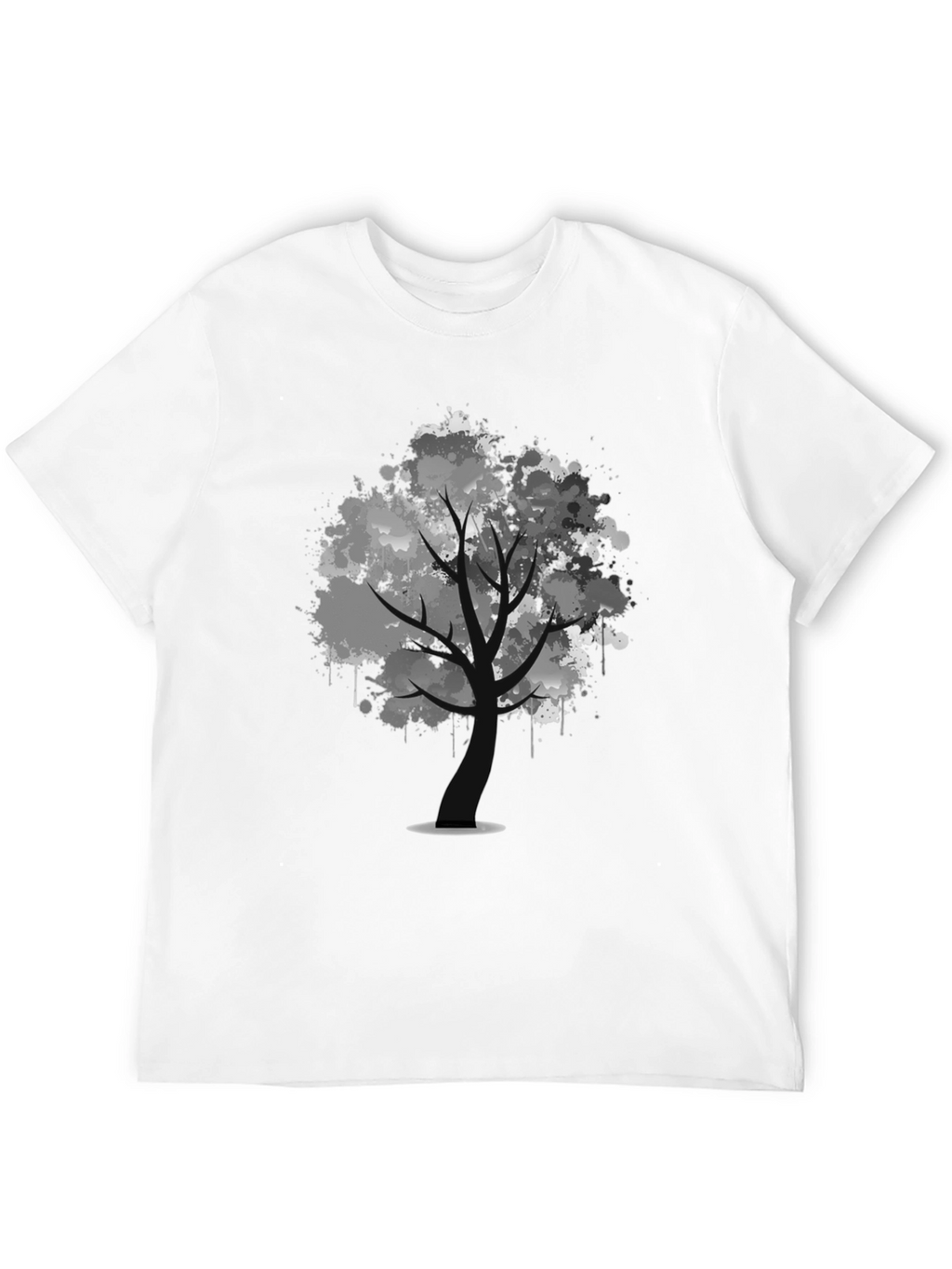 Abstract Tree Black T-Shirt