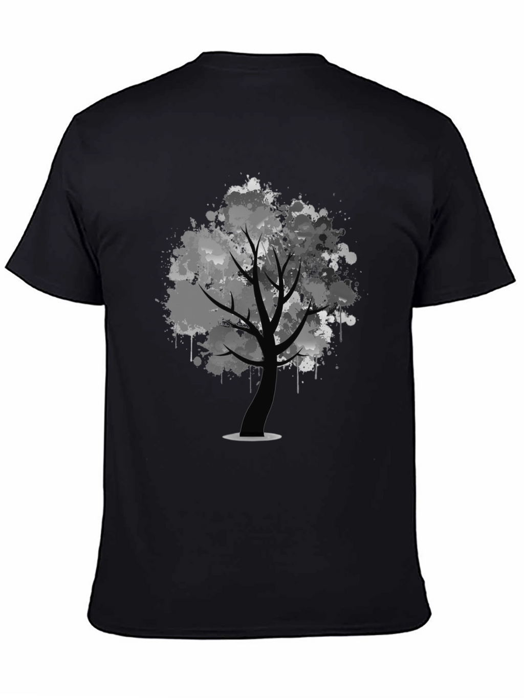 Abstract Tree Black T-Shirt