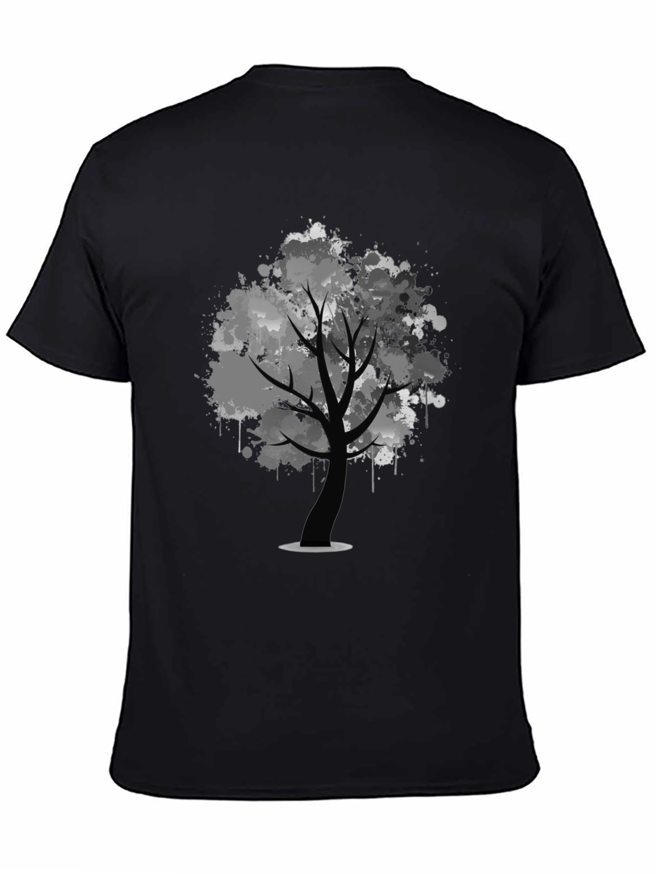 Abstract Tree Black T-Shirt