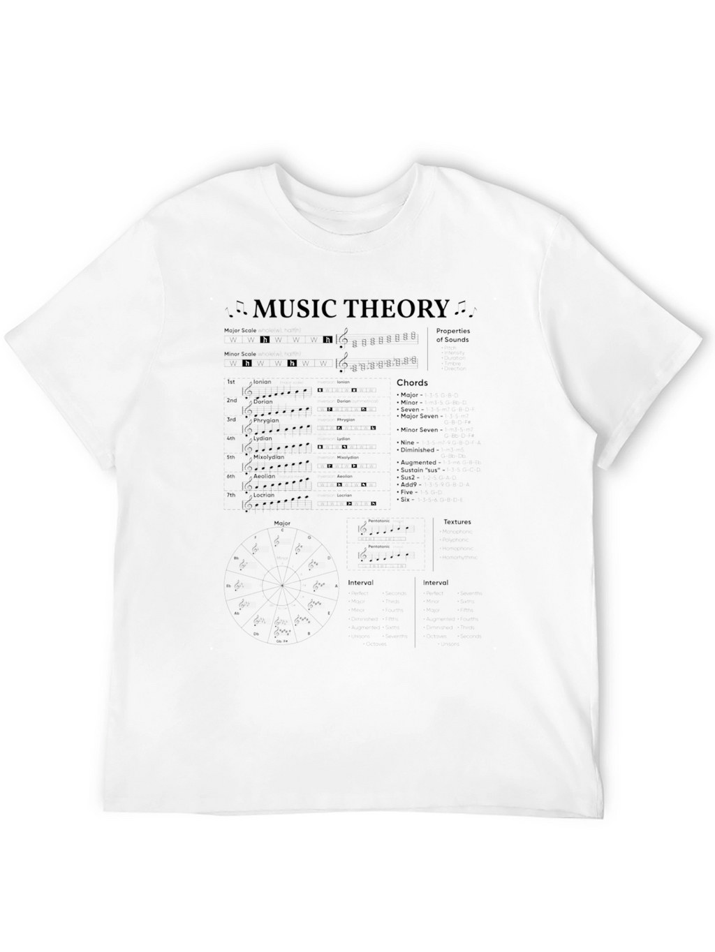 Music Theory Graphic T-Shirt
