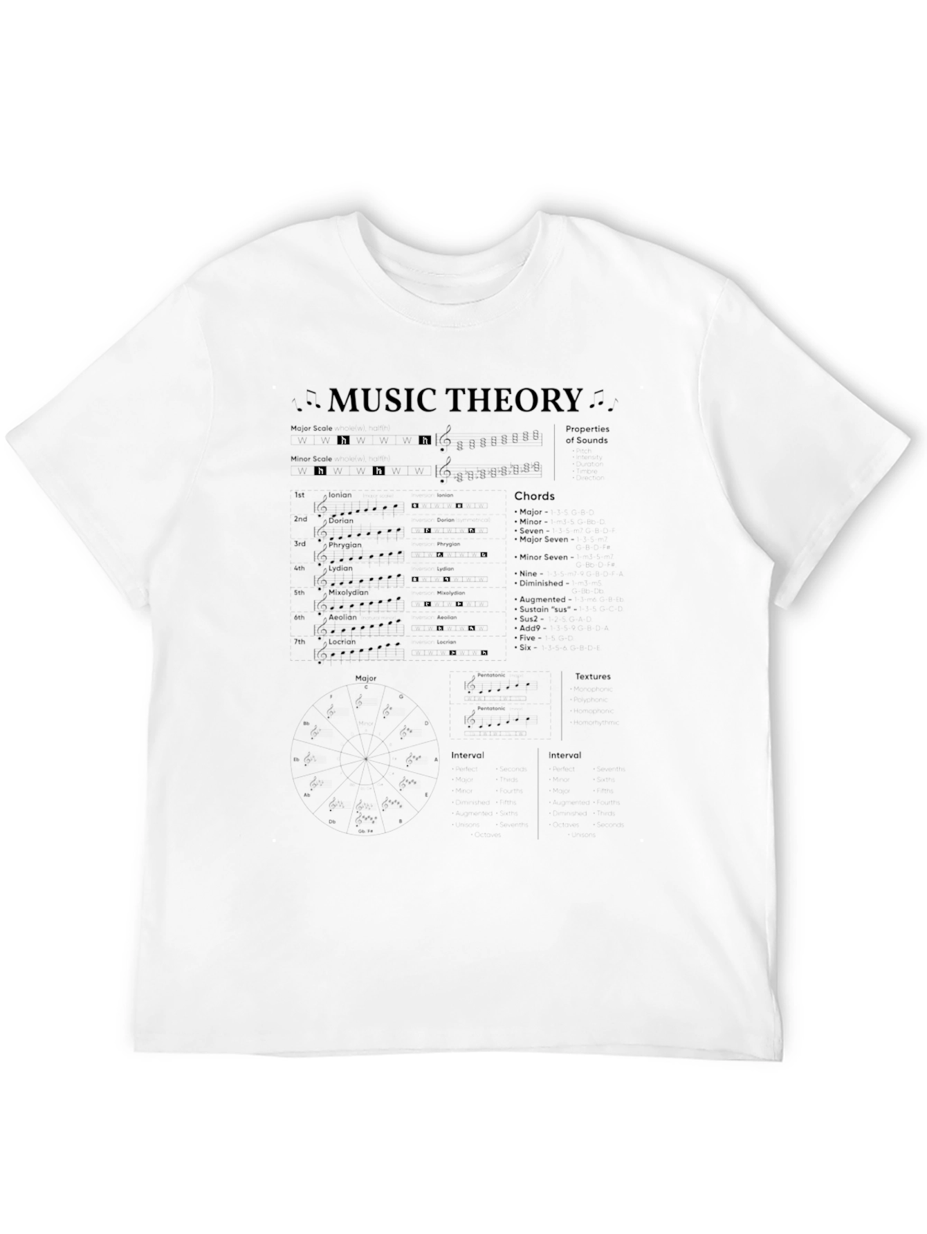Music Theory Graphic T-Shirt