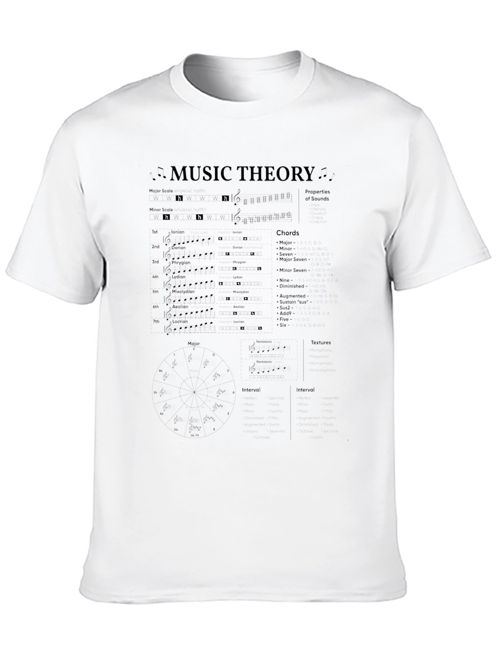 Music Theory Graphic T-Shirt