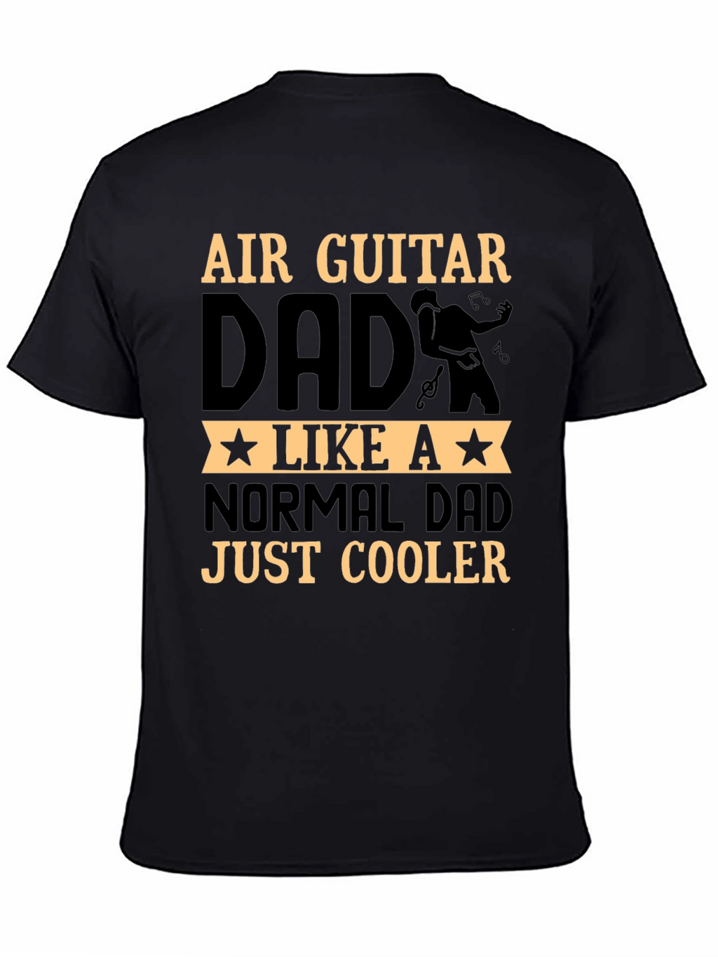 Air Guitar Dad Graphic Tee - Cool Dad Shirt