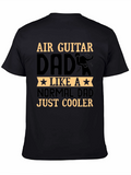 Air Guitar Dad Graphic Tee - Cool Dad Shirt