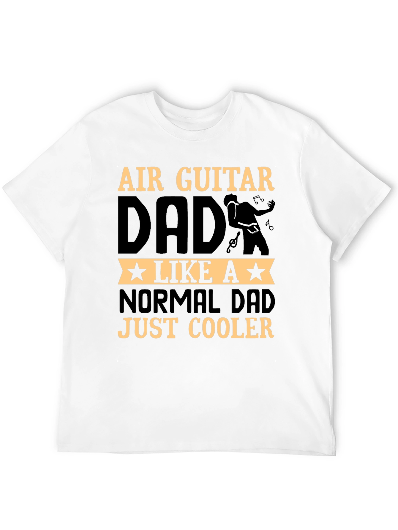 Air Guitar Dad Graphic Tee - Cool Dad Shirt