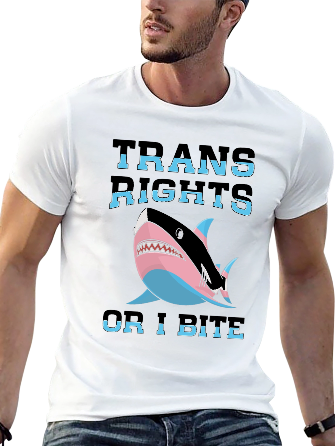 Trans Rights Shark Tee