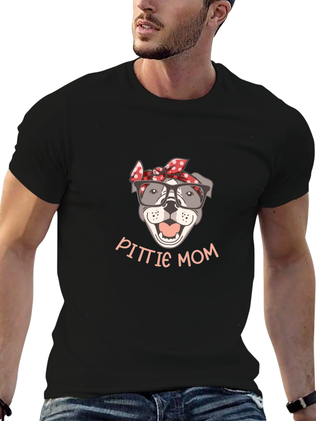 PITTIE MOM T-Shirt - Dog Lover Tee