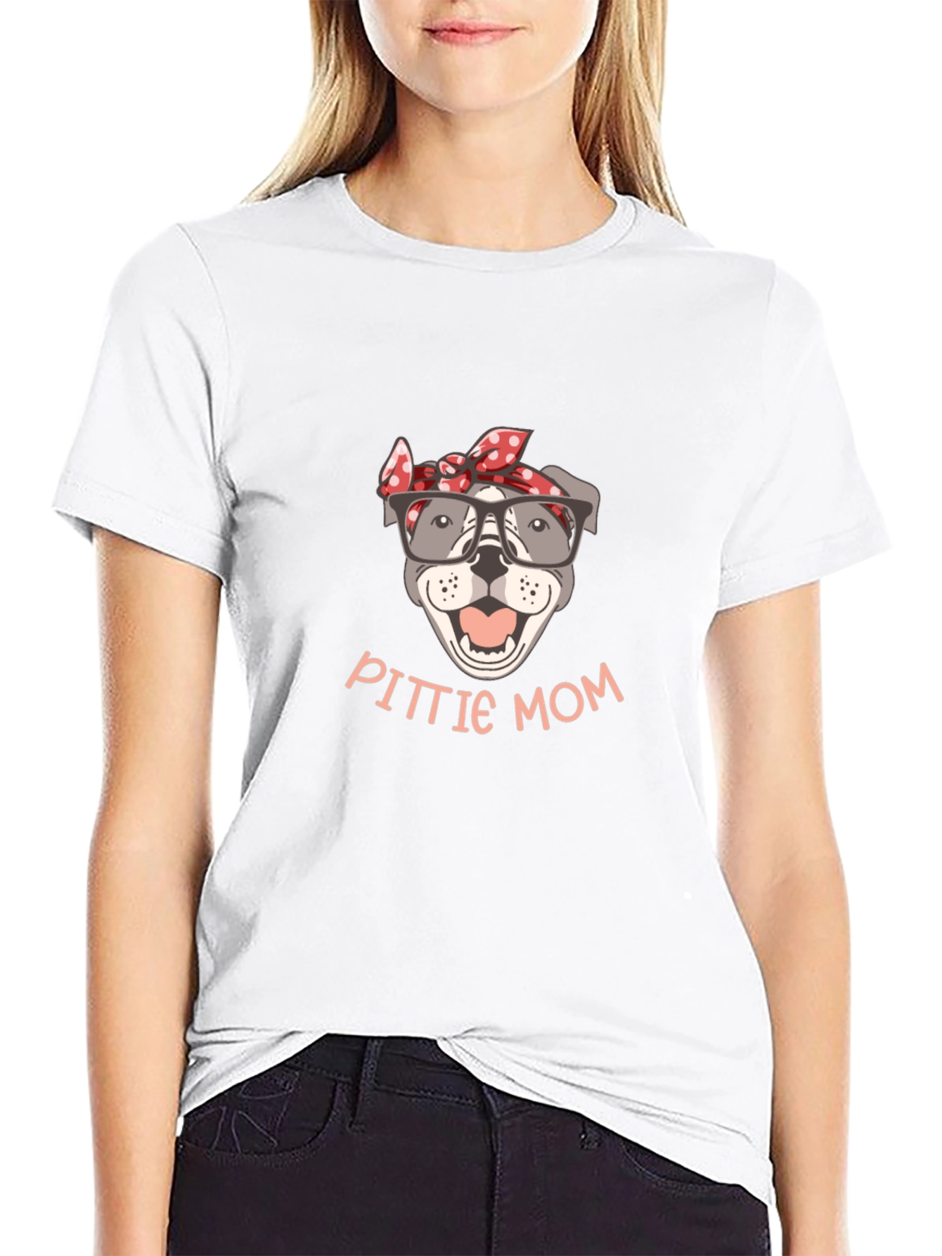 PITTIE MOM T-Shirt - Dog Lover Tee